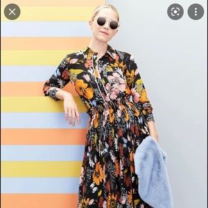 Halogen x Atlantic Pacific floral blouse sz S